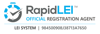 RapidLEI offizieller Registrierungsagent - LEI System LEI-Nummer: 984500908J38713A7650